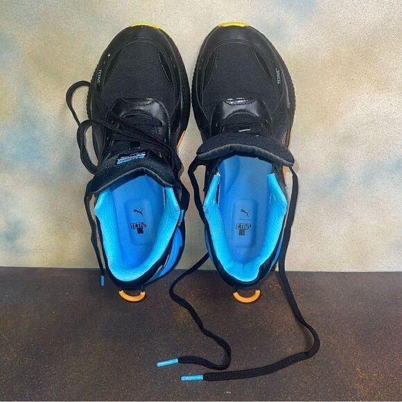 Puma x Tetris RS-X Men's Sneakers 372486-01 Puma Black-Luminous Blue Size 9M - Picture 4 of 16